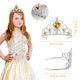 thumbnail image 3 of Guardurnaity Agregue un toque de elegancia al atuendo Coronas para niñas Diadema Decoración Princesas Coronas Diadema Fácil de usar Accesorio para el cabello Rosa roja, 3 of 6
