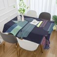 thumbnail image 2 of Yayeee Tablecloths 54" x 72" Rectangle Wrinkle Resistant Party Table Cover, Cube Stripes, 2 of 8