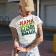 thumbnail image 2 of Mama, Mommy, Mom, Bruh, Cool Moms or Mothers Themed, Groovy Retro Wavy Text Merch Gift, Baby Blue T-Shirt, 3XL, 2 of 5