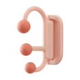 thumbnail image 1 of Estante de almacenamiento para lavabo montado en la pared (rosa), 1 of 4