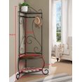 thumbnail image 4 of KB M09 70 x 25 x 25 in. Metal Corner Hall Tree - Pewter, 4 of 4