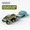 Green with speedboat, variant on Mini RC Truck with Trailer & Boat for Adults, 1/64 Alloy Desktop Pickup Remote Control Car with Lights for Kids Birthday Gifts(Gray)