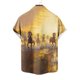thumbnail image 5 of Mens Casual Manga Corta Botón Abajo Camisas Turndown Cuello Blusa de Impresión, Poliéster Ligero Top de la Moda para el Verano Al Aire Libre Y el Uso Diario, 5 of 6