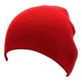 thumbnail image 2 of Empire Cove Knit Uncuffed Beanie Hat Cap Warm Winter Men Women Short Toboggan Red, 2 of 3