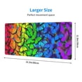thumbnail image 3 of Pofeuu Multicolored Butterflies Print Desk Mat for Keyboard and Mouse，Computer Desk Matt for Desktop，Large Mouse Pad for Desk，Desk Pads on Top of Desks 12x31.5in, 3 of 8