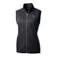 thumbnail image 2 of Women's Cutter & Buck  Charcoal New York Jets Helmet Logo Mainsail Sweater-Knit Full-Zip Vest, 2 of 3