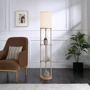 Mainstays 62 in Farmhouse Light Wood Floor Lamp