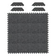 thumbnail image 4 of Alfombrilla de batería con absorción de sonido de 30 x 30 cm, 20 unidades, para entrenamiento en casa, resistente al desgaste, baldosas entrelazadas Gris oscuro, 4 of 8