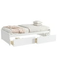 thumbnail image 6 of Harper & Bright Designs Twin Size Platform Bed with Drawers, Wood Daybed with Storage for Bedroom, White, 6 of 11