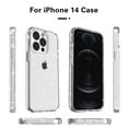 thumbnail image 3 of SaniMore for iPhone 14 Pro Max 6.7" Lightweight Glitter Case, Rugged Clear PC Back [Not Yellowing Technology] Full Body Protective Case for iPhone 14 Pro Max Women Ladies Girls, White, 3 of 7