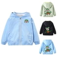 thumbnail image 6 of ZACPNCV Toddler Boys Windbreaker Casual Outerwear Kids Zip Hooded Jacket Baby Cute Dust Coat Blue 7-8 Years, 6 of 6