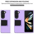 thumbnail image 2 of for Samsung Galaxy Fold5 Case, [Snug Touch Matte ] Military Grade Shockproof Protective Phone Case with Kickstand for Samsung Galaxy Fold 5 LTT Purple, 2 of 18