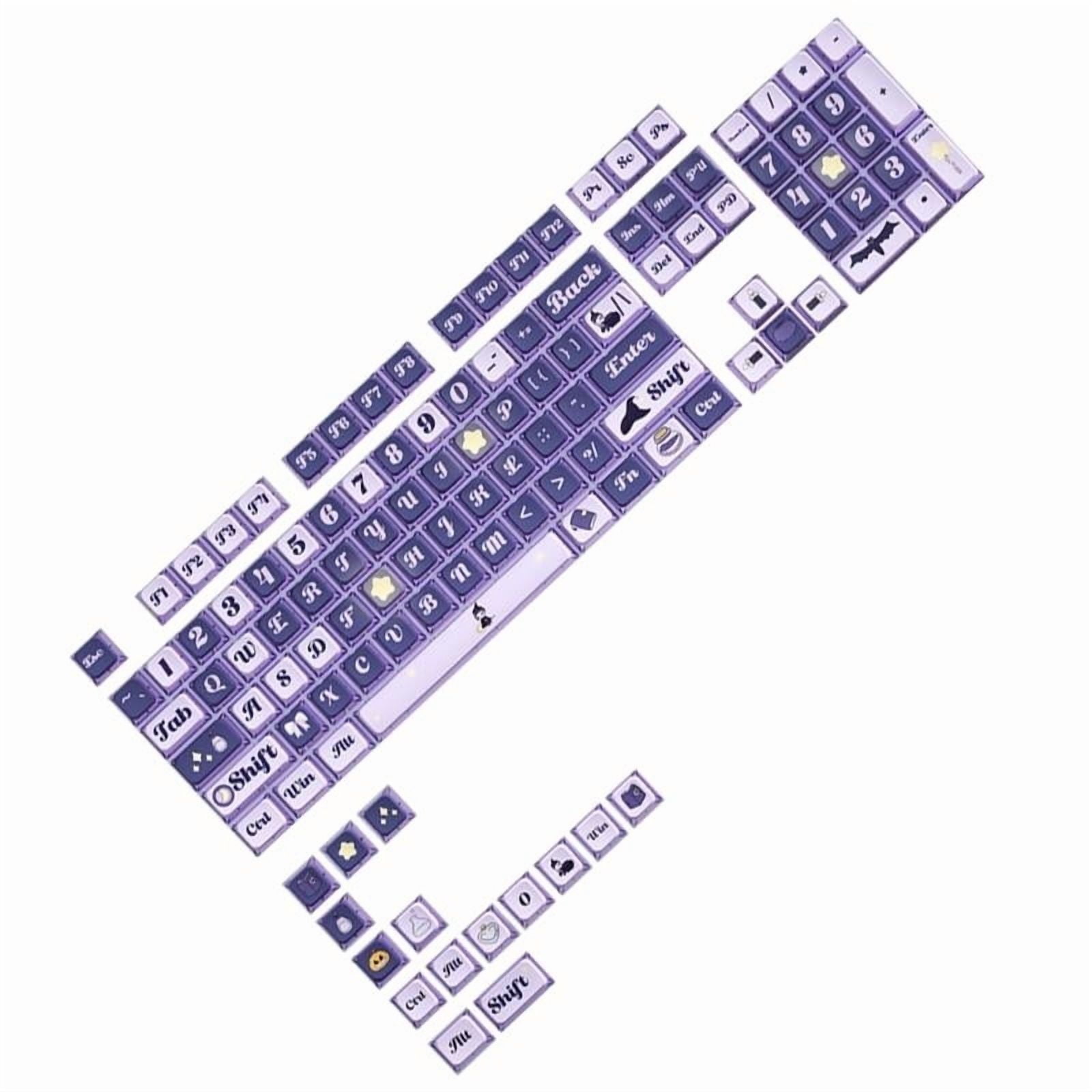 High Transparency PC Keycaps Set Cute Cartoon Backlit Keycap MDA 120Key Caps for Cherry M Mechanical Keyboards