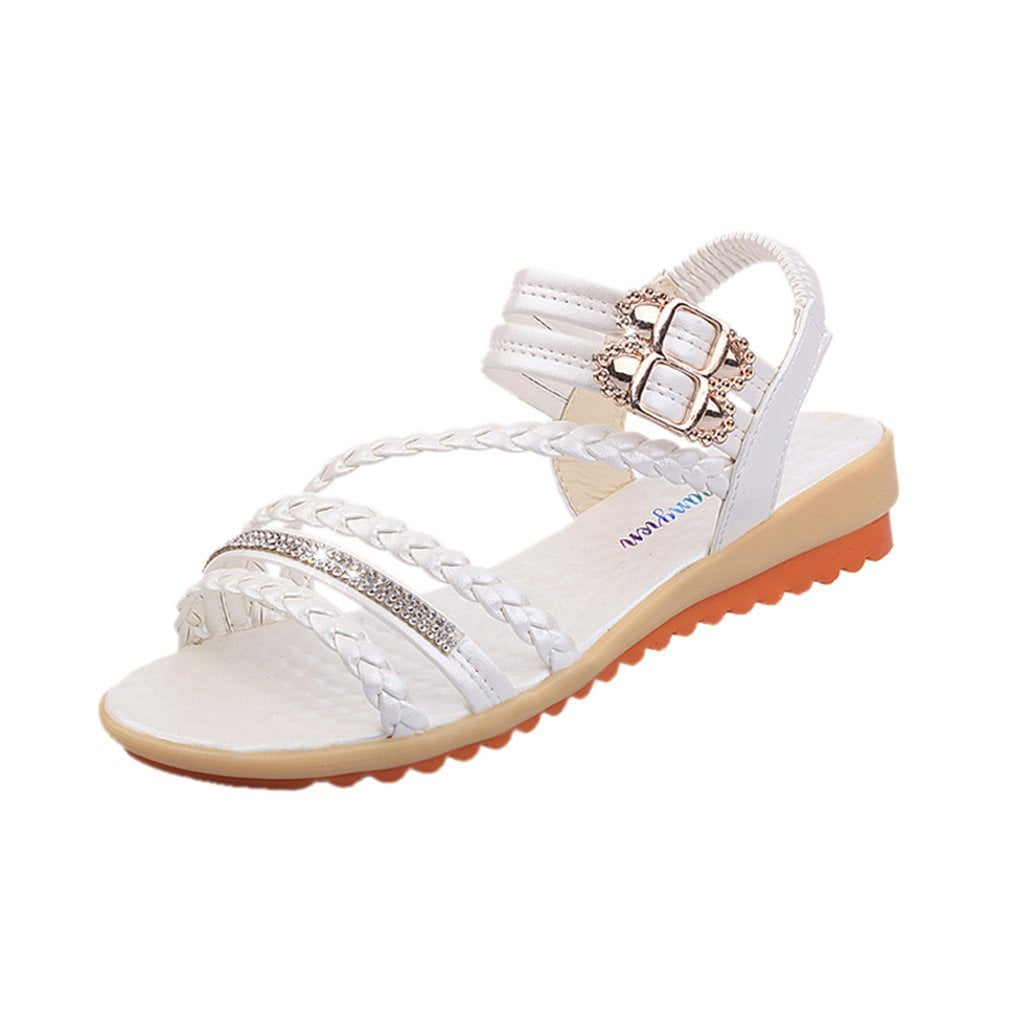 elastic strap soft sole sandals