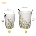 thumbnail image 5 of Fotbe Herbs and Wildflowers Laundry Basket with Handles, Waterproof Large Laundry Hamper, Wash Bag for Corner Dorm, Rolling Laundry Basket with Handles-Small, 5 of 8