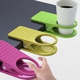thumbnail image 2 of Clearance! Denhf 2Pcs Drinking Cup Holder Clip, Chair Cup Holder with Clip, Cup Clip Holder for Water Drink Beverage Soda Coffee Mug, Cup Holder for Table, Desk Drink Holder Clip, Random Colors, 2 of 9