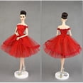 thumbnail image 2 of Vestido de Encaje con Hombros Descubiertos Sunnimix 1/6 BB Rojo, 2 of 8
