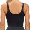 thumbnail image 2 of SMZ Womens' Sports Bra Longline Wirefree Padded with Medium Support Workout Tank Top, 2 of 7