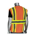 thumbnail image 2 of Protective Industrial Products Value Mesh Vest Class 2 Hi-Vis Orange Four Pocket 3X, 2 of 2