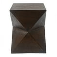thumbnail image 3 of Square Side Table, Prismatic Symmetry Accent End Table Concrete Outdoor Table, Small Side Tables Drink Table for Patio Garden Balcony Living Room, Natural, 3 of 9