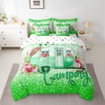 thumbnail image 2 of Homewish Camper Car Rv 7-Piece Twin Bedding Sets,Green White Bedding Comforter Set,Outdoor Camping Adventure Sheet Sets For Girl,Breathable Home Decor Reversible, 2 of 8