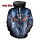 thumbnail image 3 of Sudadera con capucha de moda para hombre, sudadera con estampado 3D de reloj y brújula vintage, sudaderas con gráficos, sudaderas de gran tamaño, sudaderas para hombres, 3 of 5
