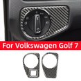 thumbnail image 2 of For  Golf 7 Gti Mk7 2013-2019 Carbon Fiber Auto Headlight Switch Decoration Frame Cover Trim Sticker Car Accessories, 2 of 7