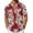 Red - Tropical Leaf, variant on COOFANDY Mens Hawaiian Shirt Short Sleeve Floral Button Down Shirts Summer Tropical Beach Shirts