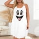 thumbnail image 3 of Camisa de Manga Corta Vestido para las Mujeres Suspender Suelto sin Mangas Vestido de Noche Suave Cómodo Ropa de Dormir, 3 of 6