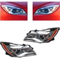 thumbnail image 2 of FETCOI FETCOI For 2014 2015 2016 2017Buick Regal Halogen w/LED DRL Headlights Assembly, Passenger and Driver Side Headlamp Left&Right Front Headlights (LH+RH), 2 of 9