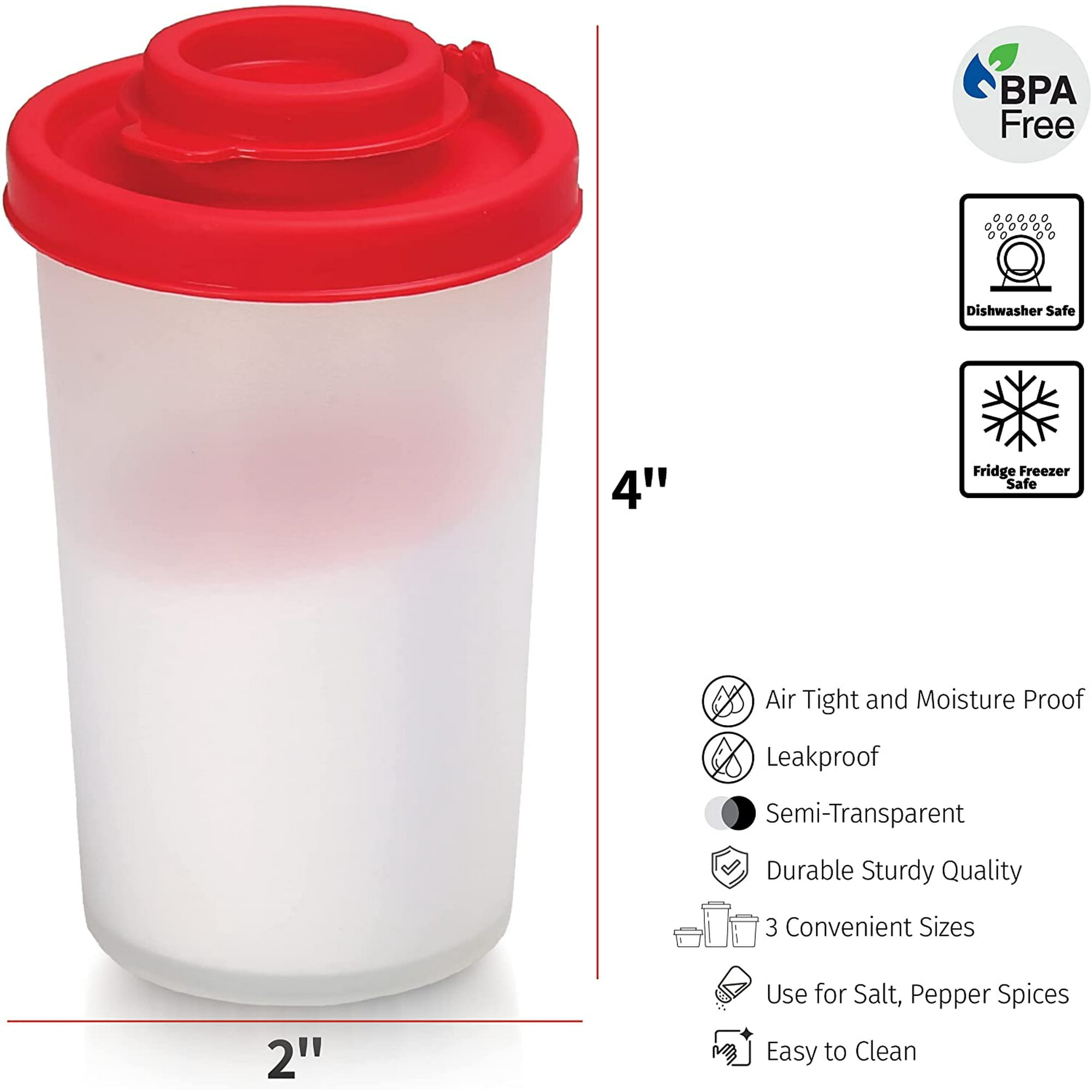 Set De Salière En Plastique De 15g 4.5cm, Grande Bouteille D'épices Et Sel, Salière Et Poivre, Livraison Gratuite