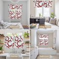 thumbnail image 6 of Red Grey Kitchen Curtains Sets for Windows 36 Inch Length, Geometric Circle Modern Abstract Simple Art Rod Pocket Window Treatments Tier Curtains and Valances Set for Bedroom/Bathroom, 6 of 8