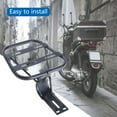 thumbnail image 2 of Electric Bike Rear Basket Luggage Rack for Motorcycle Simple Installation Trunk Tailstock Bracket for Travel Daily Use, 2 of 11