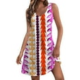 thumbnail image 1 of Pisexur Robe d'Été pour Femme 2024, Robe Midi Décontractée de Plage Sans Manches, Imprimé Floral, Robe d'Été Ample avec Poche, Tailles P à 2TG, 1 of 6