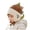 Khaki, variant on Toddler Boys Dinosaur Earflap Knit Hat Spikes Tie Straps for Winter