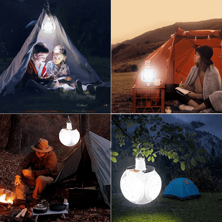 FAMKIT Solar Lantern, Rechargeable & Collapsible, LED Lights