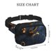 thumbnail image 4 of Fotbe Elegant Gold Scrollwork Cangurera Cuadrada con Estampado de Doble Capa, Bolsa de Cintura Ajustable Mini para Hombres y Mujeres, 4 of 9