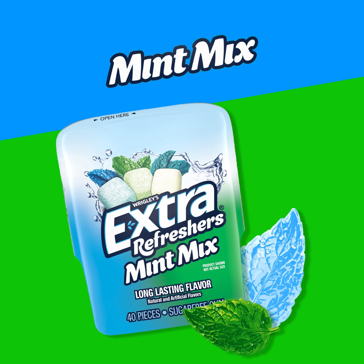 EXTRA Refreshers Chewing Mint Mix Gum, 40-Piece Bottle - Walmart.com