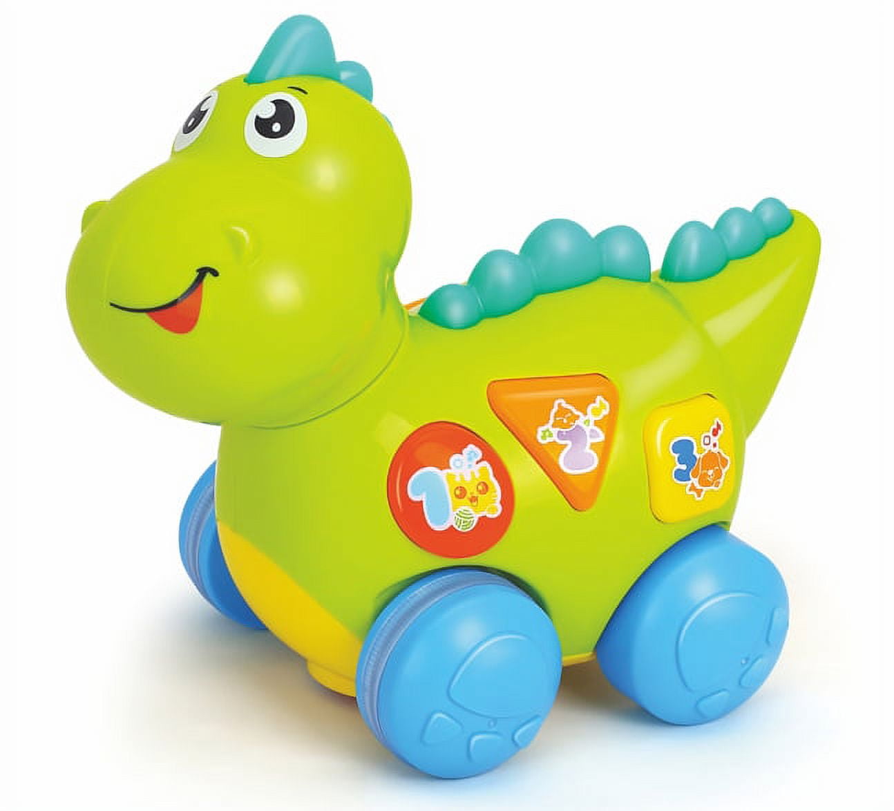 PlayWorld Prehistoric Past Talking Dinosaur Toy with Lights, Sounds, And Educational Activities