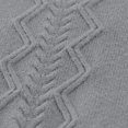 thumbnail image 6 of ManxiVoo Elegant Stand Collar Knit Sweater For Women Semi High Neck Lightweight Pullover Long Sleeve Soft Layering Staple XXXL Size Grey, 6 of 7