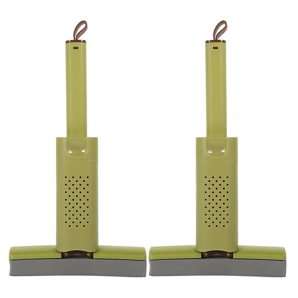 2 trapeadores portátiles, prácticos para limpiar pisos, pequeños para cocina y baño.