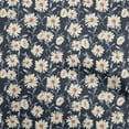 thumbnail image 1 of oneOone Tissu en Coton Flex Bleu Marine Floral Rétro Tissu pour Robe Tissu Imprimé au Mètre 40 Pouces de Large, 1 of 5