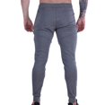 thumbnail image 4 of Men's Classic-FIT Pantalones Para Hombre Fashion Casual Plicing Drawstring Cuffed Pants Sports Fitness Pants, 4 of 5