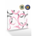 thumbnail image 2 of Pink Grey Wall Art for Living Room,Canvas Picture Wall Decor for Bathroom Bedroom,Geometric Circle Modern Abstract Simple Art Painting Artwork for Office Kitchen Hallway Dining Room Decor 16"x20", 2 of 8