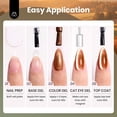 thumbnail image 7 of Beetles Golden Mirage Cat Eye Gel Nail Polish Set, 6 Colors Fall Gel, 7 of 7
