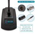 thumbnail image 4 of Micrófono de cuello de cisne ajustable ECS WordSentry de 4 polos y 3,5 mm para PC, ordenadores, iPhone, smartphones Android, Microsoft Surface, tablets, juegos, streaming, locuciones, vlogs y grabació, 4 of 5