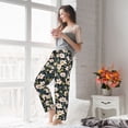 thumbnail image 6 of Bingfone Pajamas for Women,Flowers Pajama Pants with Pockets-Small, 6 of 7