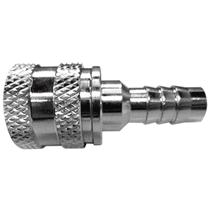 Chrome Plated Fuel Line - CLOSEOUT - Scepter Nissan/Tohatsu 3/8 Barb Chrome Plated Brass Engine Size to 90HP Female Fuel Line Assembly Tank End Connector