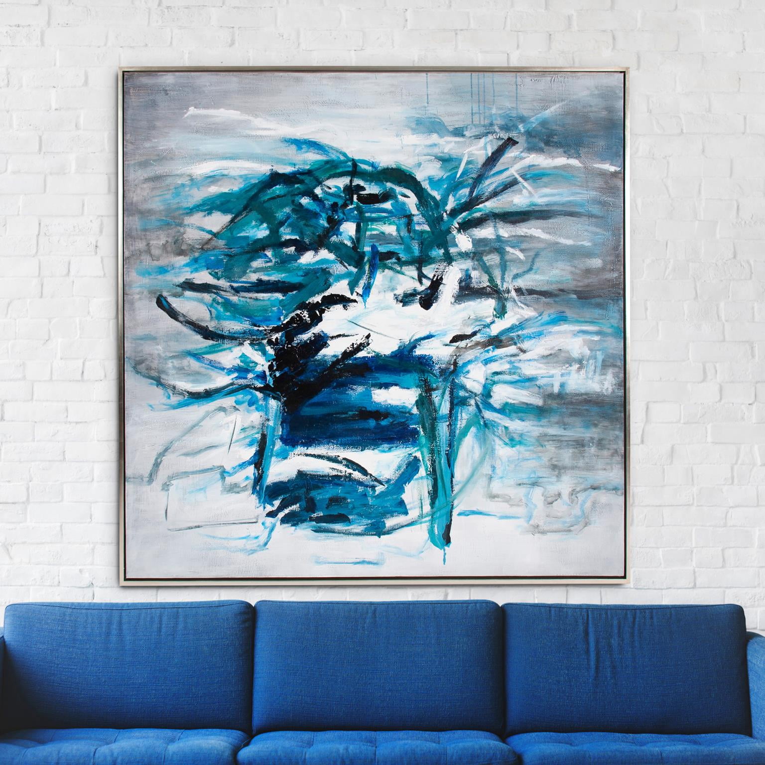 Anger Management Hand Painted Canvas Wall Art - Abstract Emotional Expression