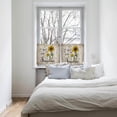 thumbnail image 4 of Rustic Sunflower Tier Curtains 27.5x36inch - 2 Panels Rod Pocket Valance Curtains Half Window Curtain Tiers for Bathroom Kitchen Cabinet Rod Pocket, You are My Sunshine, 4 of 5
